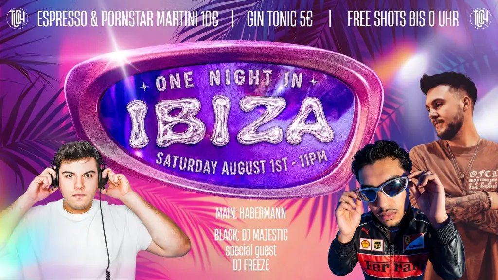 🌴✈️ ONE NIGHT IN IBIZA ✈️🌴 - Event im Tucholsky Kiel